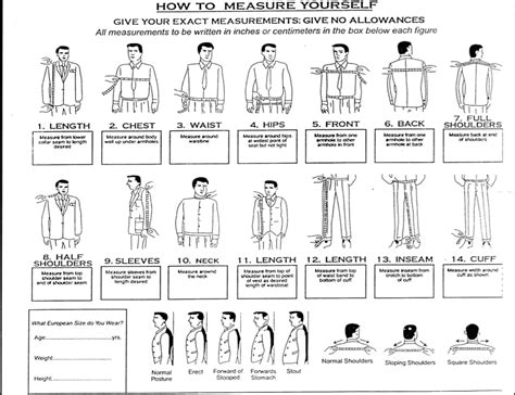 Measurement Guide JB Custom Tailor