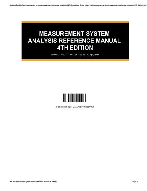 Measurement system analysis reference manual 4th edition. - Study guide for sce electrician exam.