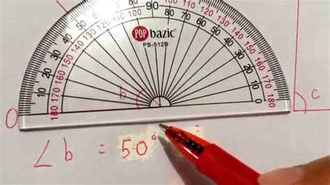 Measuring Angles Using Protractor