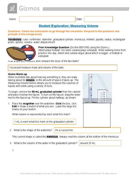 Measuring Volume - HChem (21