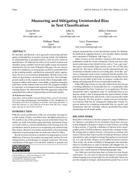 Measuring and Mitigating Unintended Bias in Text Classification