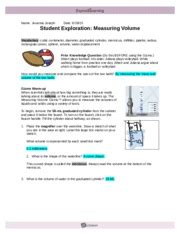 Answer Key • Lesson 1: Measuring Volume 1 TG • Grade 4 • Unit 13 • Lesson 1 • Answer Key ... Use the Estimating and Measuring Volume pages in the Student Activity Book to.. 
