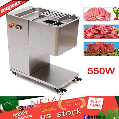 Meat Cutting Machine Meat Cutter Slicer with 3mm Blade 500KG/H ... - eBay