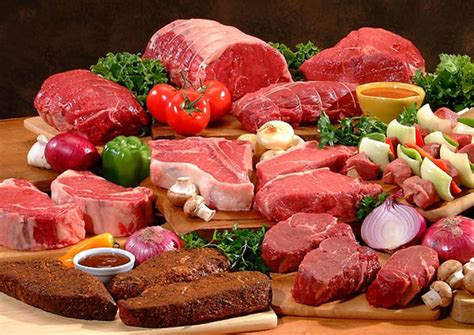 Meat food. Meat, poultry, and fish: tough cuts of meat, fried fish or poultry, whole cuts of meat or poultry, high fat processed meats, such as bacon, shellfish, soups or stews with tough chunks of meat 