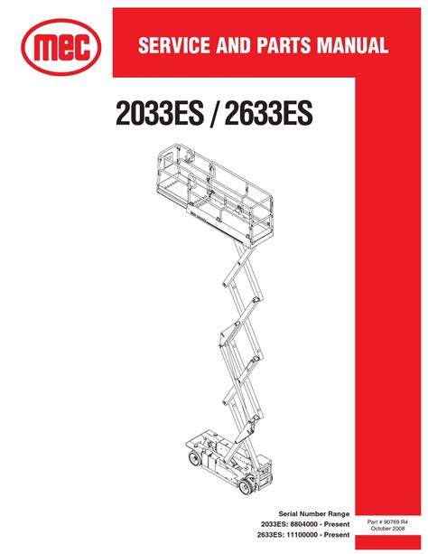 Mec model 2033es scissor lift service manual. - Decision and risk management professional drmp certification study guide.