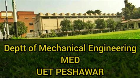 Mech Deptt, UET Peshawar - Facebook