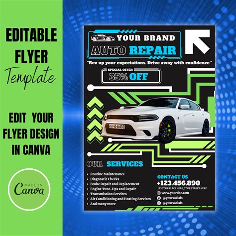 Mechanic Flyer Templates