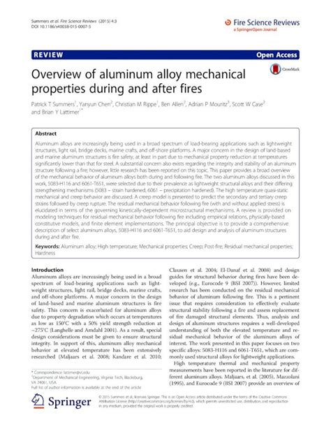 Mechanical Behavior of Aluminum Alloys During Small …