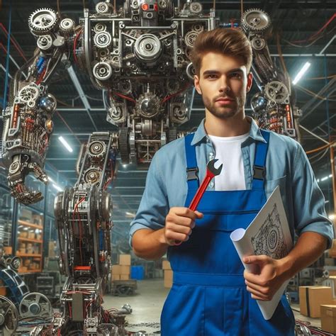 Mechanical Engineer Working in Site Work. Stock Image Image of