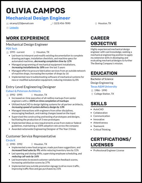 Mechanical Engineering Drawing Template Resume Examples