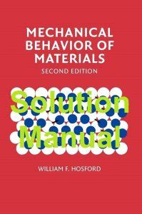 Mechanical behavior of materials hosford solution manual. - Honda cr v navigation manual 2010.
