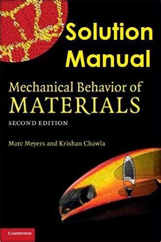 Mechanical behavior of materials meyers solution manual. - Por que no hay extraterrestres en la tierra.