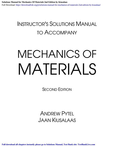 Mechanics of materials 2nd edition solutions manual. - Solidarität und hilfe für juden während der ns-zeit: band 6.