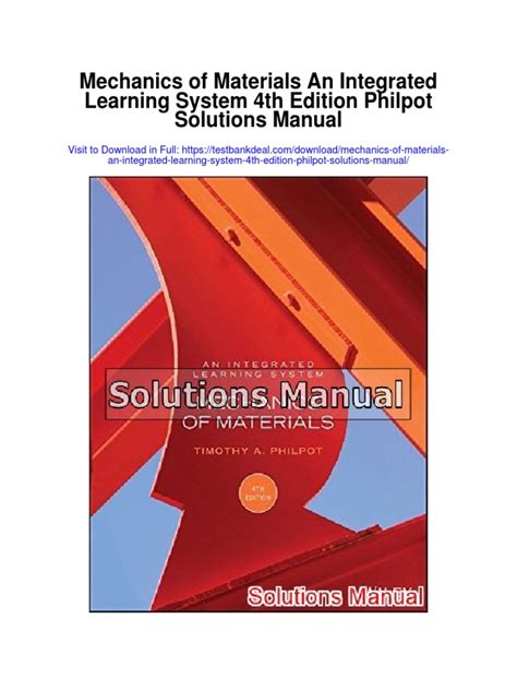 Mechanics of materials philpot solutions manual. - Dizionario di proverbi, motti e sentenze.