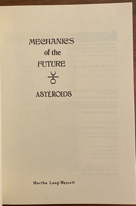 Download Mechanics Of The Future Asteroids By Martha Langwescott
