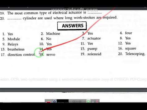 Mechatronics Objective Type Questions