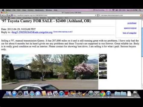 Suppose you discover a Craigslist ad that makes deceptive adve