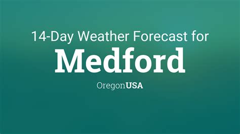 Medford oregon 14 day forecast. Currently: 47 °F. Passing clouds. (Weather station: Rogue Valley International Airport, USA). See more current weather Medford Extended Forecast with high and low temperatures °F Oct 8 – Oct 14 0.01 Lo:46 Thu, 12 Hi:70 6 Lo:46 Fri, 13 Hi:69 2 Lo:49 Sat, 14 Hi:66 2 Oct 15 – Oct 21 Lo:51 Sun, 15 Hi:75 2 0.28 Lo:55 Mon, 16 Hi:76 3 0.09 