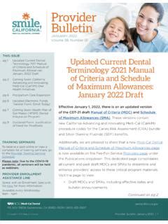 Medi-Cal Dental Member Bulletin - California