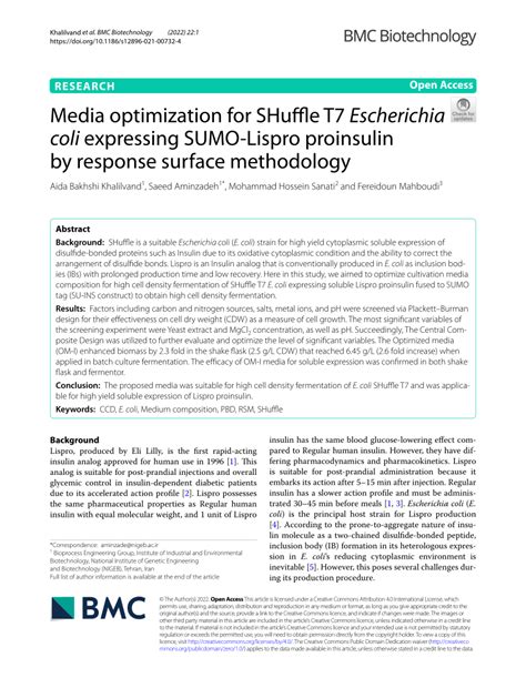 Media optimization for SHuffle T7 - BioMed Central