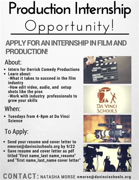 Internship Opportunities. You provide the motivation, the will and t