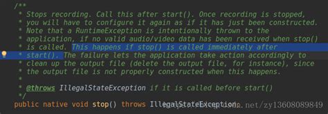 Media recorder stop failed android file. OnInfoListener with a "what" code of T...