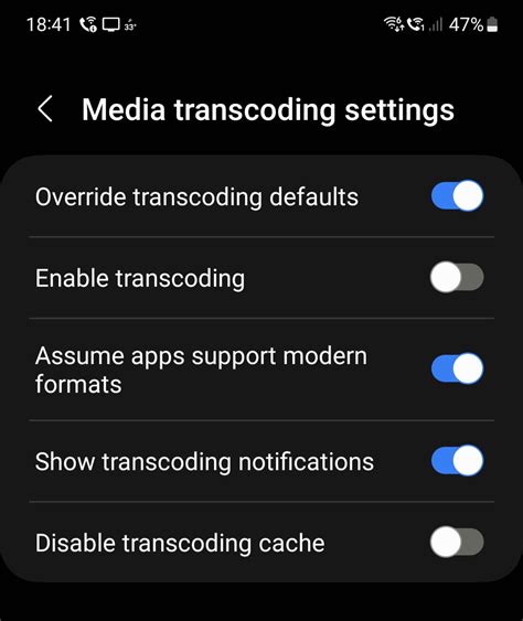 Media transcoding settings android reddit.  For other formats that are not declar...