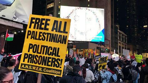 Media workers stage sit-in at New York Times headquarters to call for ceasefire in Gaza