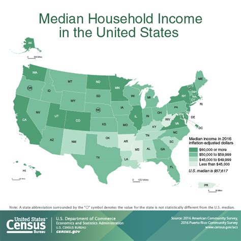 Median household income by state 2021. Across the United States, the median household income was $67,463.00 in 2021. Here is the median household income by state: Top 1% Household Income by State The top 1% of income percentiles is roughly where our accuracy runs out – there aren't as many respondents up here, and there's more income dispersion. 