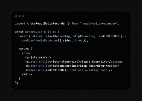 Mediarecorder constraints.  react-media-recorder is a fully typed react compo...