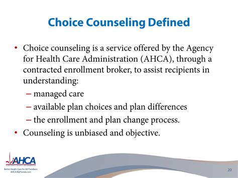 Medicaid Choice Counseling on My Needs Network