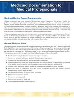 Medicaid Documentation for Medical Professionals