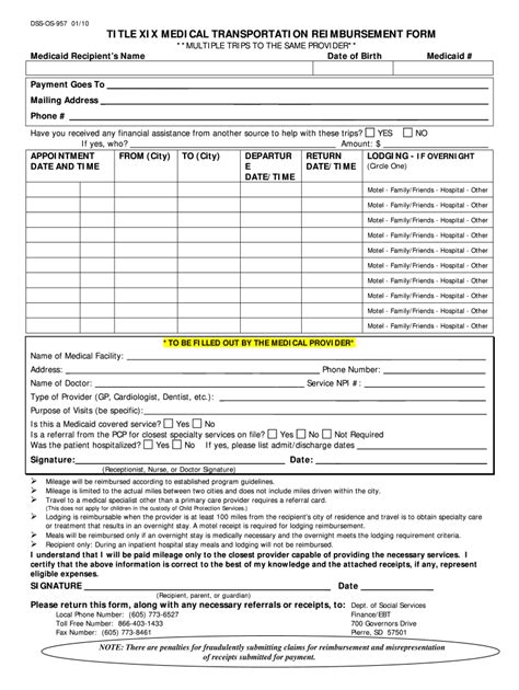 Medicaid Mileage Reimbursement Form 20202022 Fill and Sign Printable