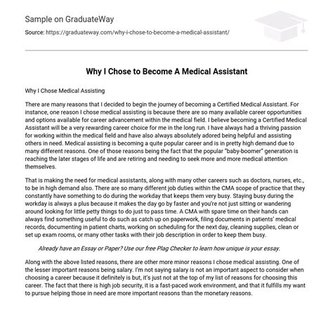 Medical Assistant Research Paper Introduction