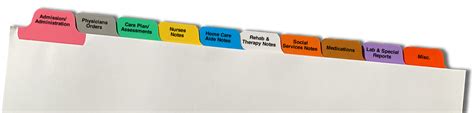 Medical Chart Divider Tabs Design Online at