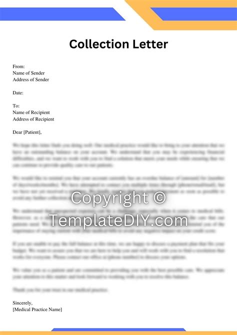 Medical Collection Letter Sample Template Examples PDF Word