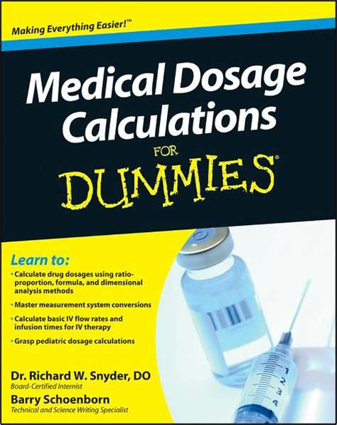 Medical Dosage Calculations For Dummies - Barnes & Noble®