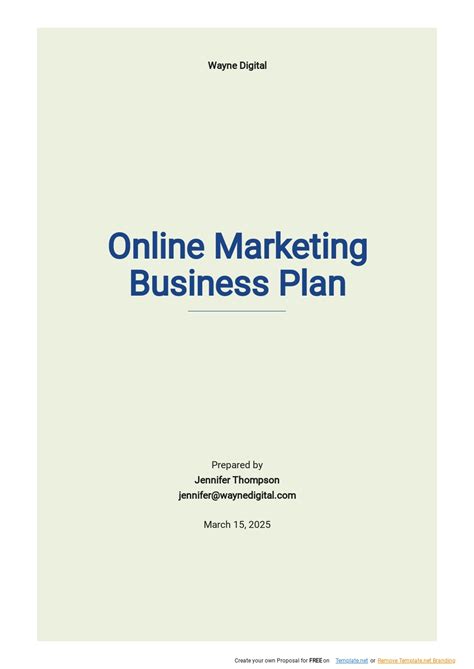 Medical Internet Marketing Business Plan