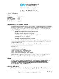 Medical Policy - Blue Cross & Blue Shield of Mississippi