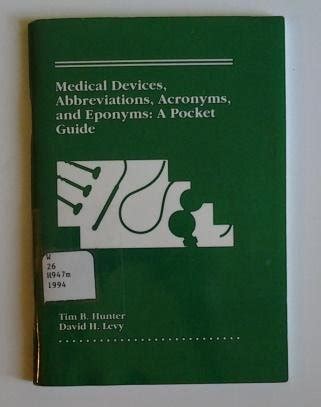 Medical devices abbreviations acronyms and eponyms a pocket guide. - Student solutions manual for general chemistry by john e mcmurry.