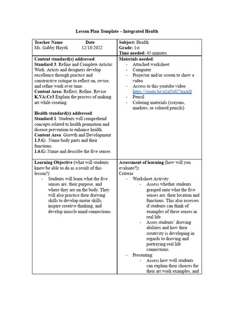 Medical lesson plans.  OBJECTIVES A.  Lessons HealthSmart is a flexible and ...