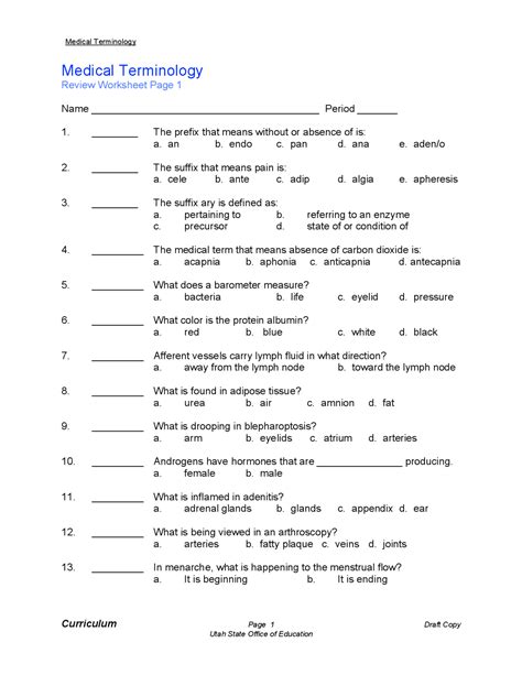 Medical terminology practice test pdf.  The The American Medical Association, founded i...