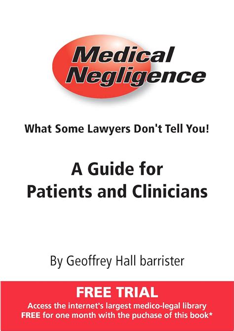 Read Online Medical Negligence By Geoffrey Hall