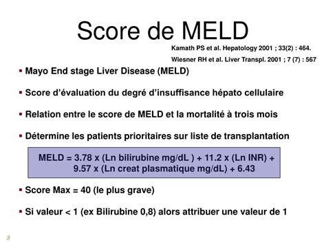 Medicalcul - Score MELD ~ Hépato-Gastroentérologie