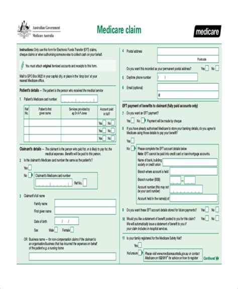 Medicare Out Of Network Claim Form