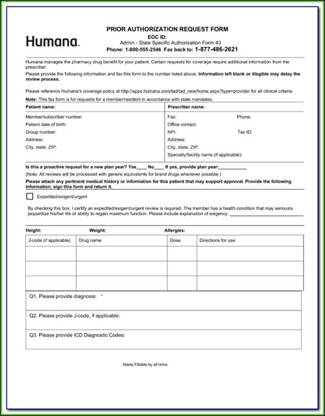 Medicare Part B Prior Authorization Form Form Resume Examples 
