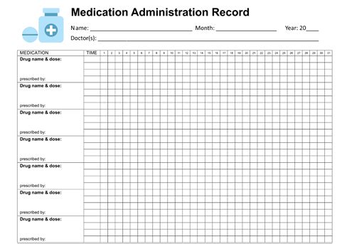 Medication Administration Record Template Excel Complete with ease