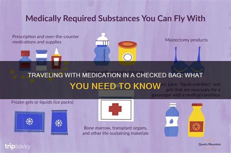Medication in checked bag