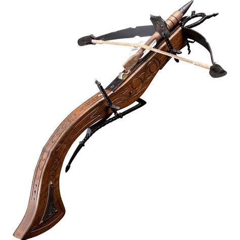 Medieval crossbow. Jul 17, 2017 · Article. The crossbow was introduced into Chinese warfare during the Warring States period (481-221 BCE). Developing over the centuries into a more powerful and accurate weapon, the crossbow also came in versions light enough to be fired with one hand, some could fire multiple arrows, and there evolved a heavier artillery model which could be ... 