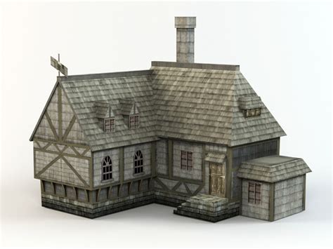 Medieval village 3d model free. 3ds .  The next part of the Modular Medi...